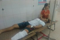 Hiện trường vụ việc.Ảnh: Fb Cộng đồng Long An 