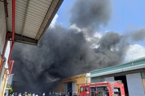 Cháy lớn tại công ty in ở Hải Phòng