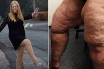 Người phụ nữ hút 12 lít mỡ thừa ở chân để giảm béo