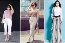 Chị em phát sốt với style quần ống rộng thập niên 70