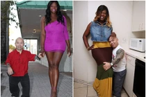 Cô gái chuyển giới cao 1m90 yêu chàng lùn 1m30