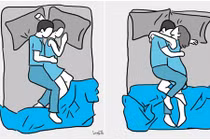Tư thế ngủ cho biết vợ chồng bạn đắm say hay lạnh nhạt