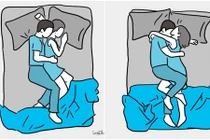 Tư thế ngủ cho biết vợ chồng bạn đắm say hay lạnh nhạt