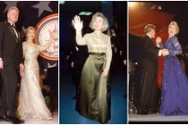 Thời trang dự tiệc sang trọng của bà Hillary Clinton