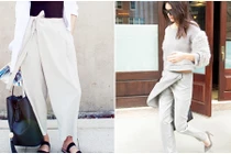 Mốt quần vạt quấn đổ bộ thời trang hè 2015