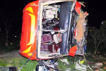 Xe chở 37 khách về quê ăn tết lao xuống vực