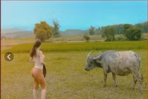 Cố tình mặc hở, hotgirl lội ruộng khoe body khiến người nhìn bối rối