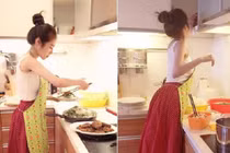 Elly Trần trổ tài nấu món chay “đỉnh của chóp”, nhìn là muốn ăn