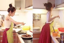 Elly Trần trổ tài nấu món chay “đỉnh của chóp”, nhìn là muốn ăn