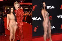 Mỹ nhân lộ nguyên cơ thể do trang phục mỏng manh, tóc ướt dính