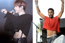 Lấn sân diện mốt croptop của chị em, quý ông khoe body nổi múi
