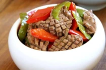 Cách nấu món ăn cường dương cật heo xào ớt, không chút mùi hôi