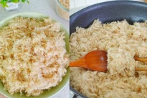 Cách làm ruốc cực bông không cần giã hay dùng máy xay