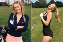 Nữ golf thủ nóng bỏng thích diện đồ bó sát khiến fan náo loạn