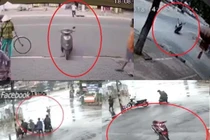 Xe máy “ma” không người lái xuyên qua đám đông, khoa học lý giải thế nào?