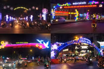 TPHCM: Khắp phố phường rực rỡ sắc màu đón Tết Kỷ Hợi