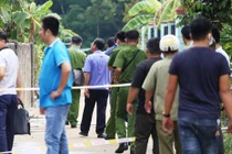 Rợn người hiện trường 2 thi thể nam giới vùi trong thùng bê tông