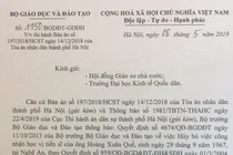 Khôi phục học hàm, học vị của ông Hoàng Xuân Quế