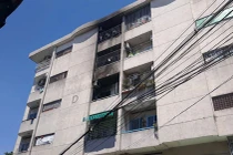 TP HCM: Cháy chung cư Hà Kiều, cư dân tháo chạy tán loạn
