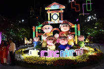 Đường hoa Nguyễn Huệ rực rỡ trong đêm khai mạc