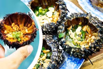 Video: Khoái chí với cách bắt nhum biển số lượng lớn dưới đáy đại dương