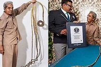 Video: Ông lão 82 tuổi tiếc nuối "chia tay" bộ móng kỷ lục dài gần 10m