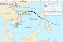 Bão số 13 sẽ suy yếu thành áp thấp nhiệt đới gây mưa lớn