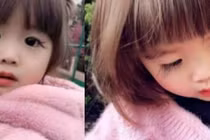 Cô bé có đôi mi dài 3cm cong vút khiến dân mạng phát sốt 