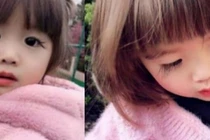 Cô bé có đôi mi dài 3cm cong vút khiến dân mạng phát sốt 