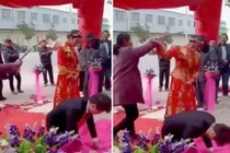 Cô dâu bị nhà chồng dùng roi đánh túi bụi ngay trong lễ cưới 
