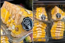 Dân tình "lác mắt" với cách bổ mít có 1-0-2 ở siêu thị nước ngoài