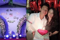 Hé lộ hình ảnh đầu tiên về lễ ăn hỏi của Bùi Tiến Dũng với bạn gái