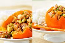 Hấp những thứ này trong trái bí đỏ bạn có hai món ăn tuyệt vời