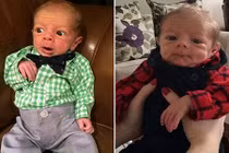 Cười lăn lộn với khoảnh khắc bé sơ sinh như ông cụ non