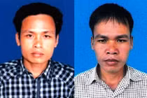 Hai anh em ruột bị truy nã ra công an đầu thú