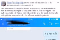 Vợ nén đau, chúc phúc cho chồng tương lai bên người mới