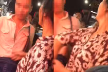 Vợ thẳng tay tát chồng khi bắt gặp chồng dẫn bồ vào nhà nghỉ