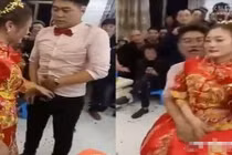 Quan khách ép cô dâu chú rể sàm sỡ nhau trong ngày cưới