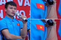 Xúc động dòng chữ được xăm trên cổ tay Quang Hải U23 Việt Nam