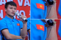 Xúc động dòng chữ được xăm trên cổ tay Quang Hải U23 Việt Nam