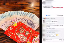 Dân công sở thi nhau khoe lì xì may mắn ngày khai xuân