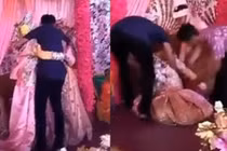 Cô dâu ôm bạn trai cũ khóc như mưa trong đám cưới