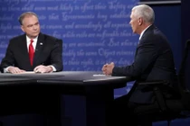 Hình ảnh cuộc tranh luận bầu cử của hai "phó tướng"