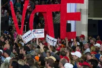 Không khí bầu cử trên khắp nước Mỹ qua ảnh