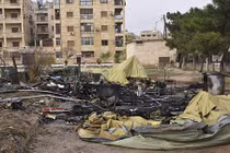 Hiện trường bệnh viện Nga ở Aleppo bị tấn công