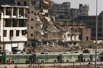 Hình ảnh di tản phe nổi dậy Syria khỏi thành phố Aleppo