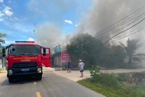 Cháy cửa hàng kinh doanh đồ gia dụng ở Hà Tĩnh