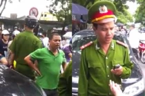 Tài xế chống nạnh... mời công an lên phường làm việc