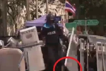 Lựu đạn nổ, thổi bay chân cảnh sát