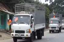 Dàn xe tải rước dâu khuấy động vùng cao 